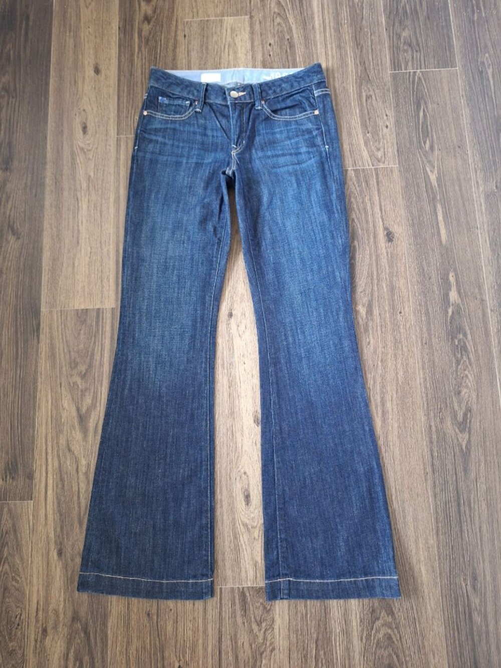 💙 Gap 1969 Long & Lean Bootcut Jeans Dark Wash Low Rise Size 29x34 Stretch